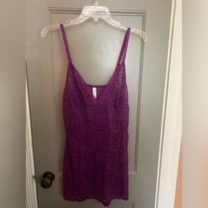 Gilligan & O'Malley Purple Lace Chemise